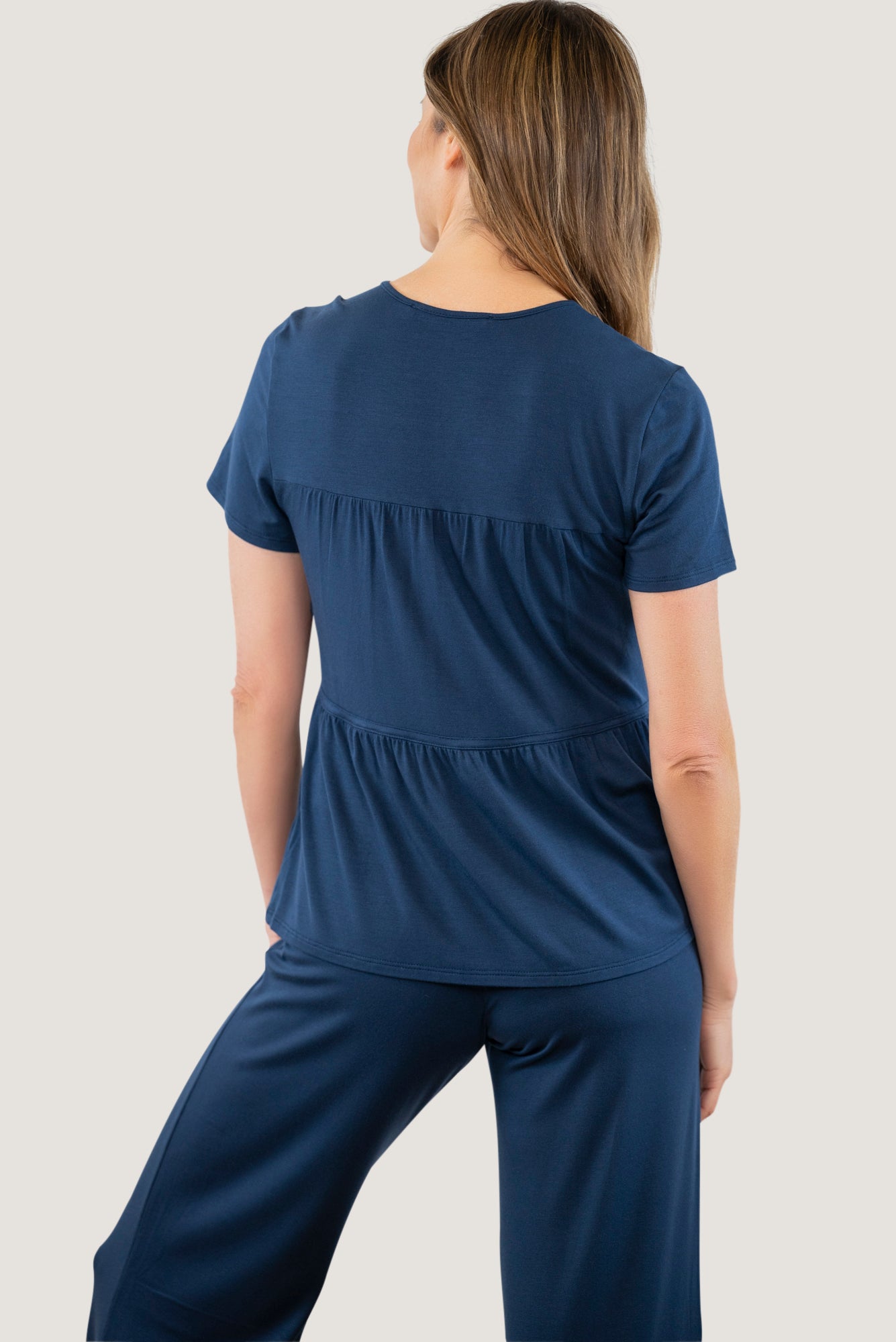 Top Tier Tee - Bra-Free Tiered Short Sleeve Top | JJwinks